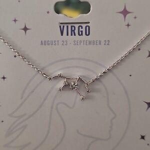 Alife Silver Virgo Constellation Necklace with Star Charm